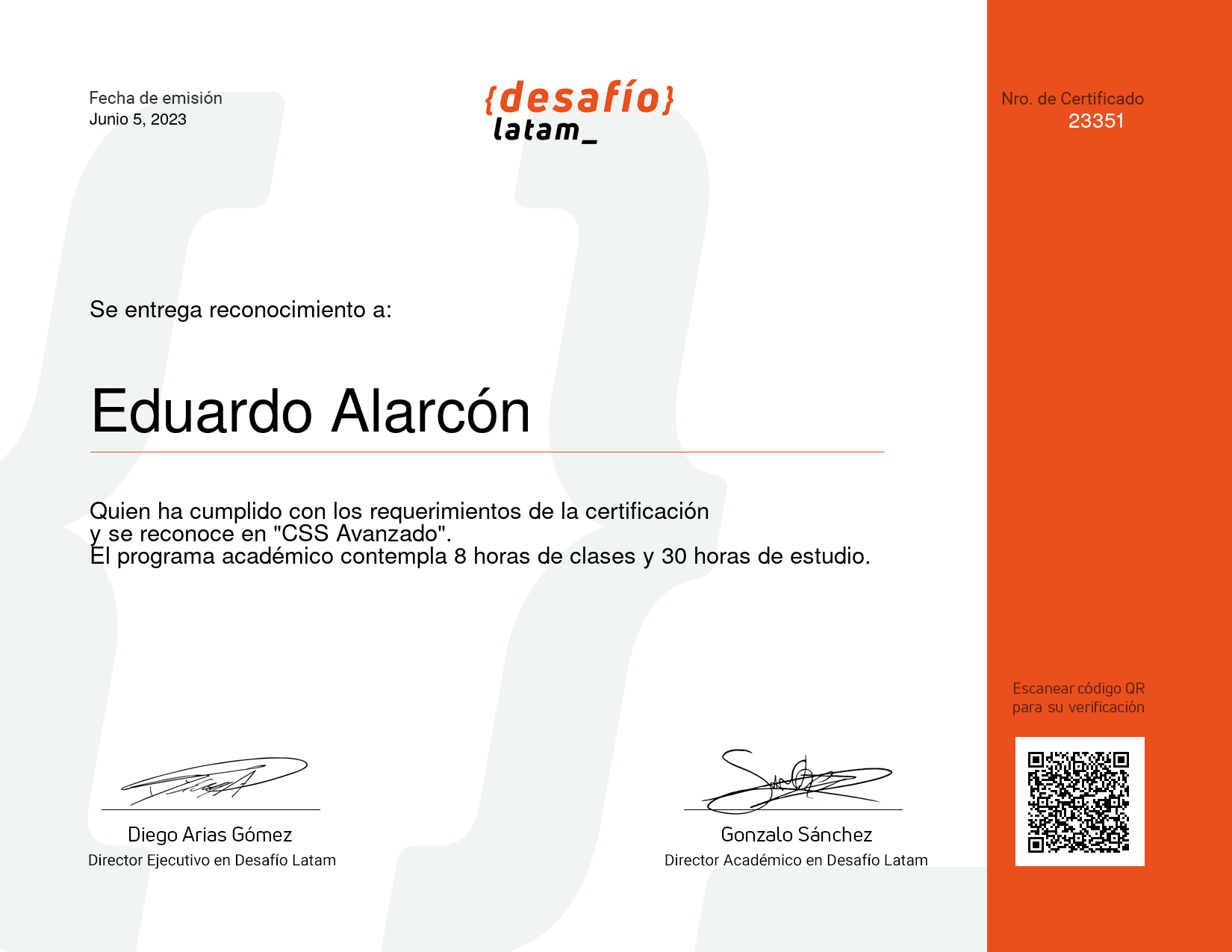 Certificado CSS Avanzado